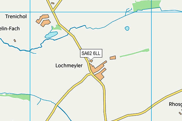 SA62 6LL map - OS VectorMap District (Ordnance Survey)