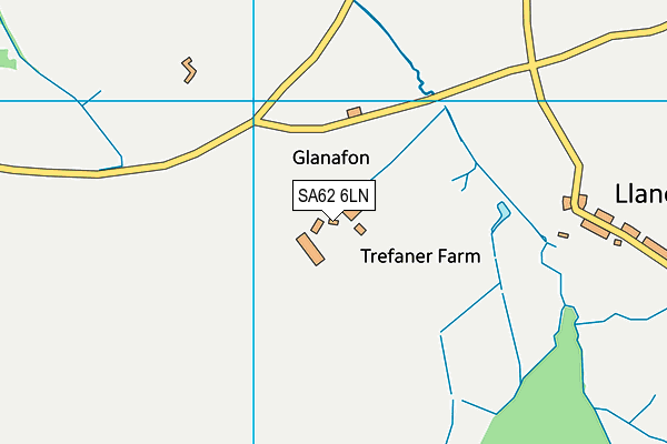 SA62 6LN map - OS VectorMap District (Ordnance Survey)