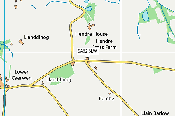 SA62 6LW map - OS VectorMap District (Ordnance Survey)