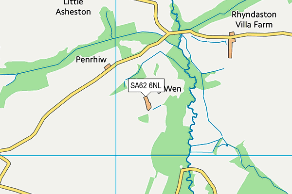 SA62 6NL map - OS VectorMap District (Ordnance Survey)