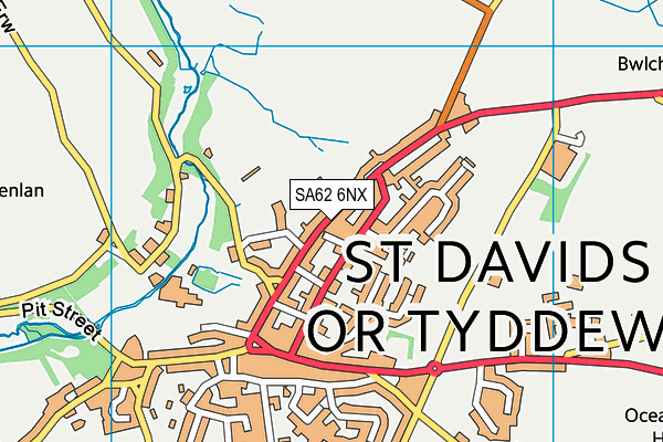 SA62 6NX map - OS VectorMap District (Ordnance Survey)