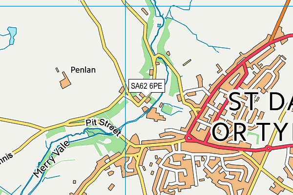 SA62 6PE map - OS VectorMap District (Ordnance Survey)