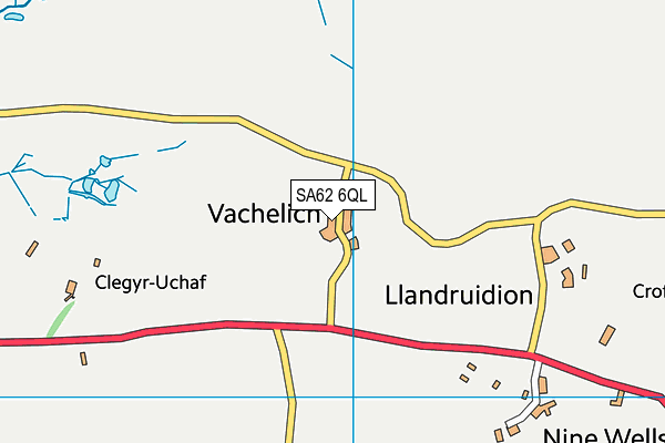 SA62 6QL map - OS VectorMap District (Ordnance Survey)