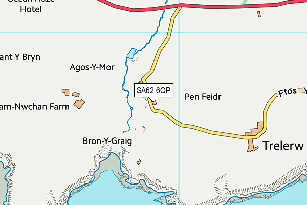 SA62 6QP map - OS VectorMap District (Ordnance Survey)