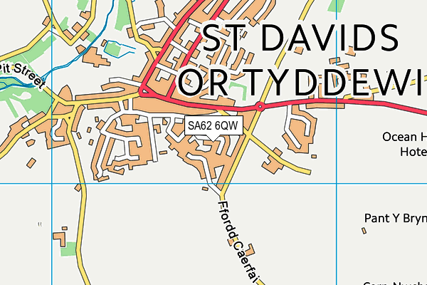 SA62 6QW map - OS VectorMap District (Ordnance Survey)