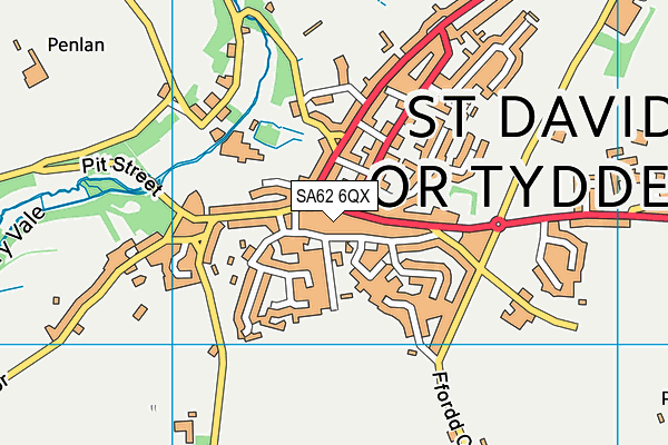 SA62 6QX map - OS VectorMap District (Ordnance Survey)