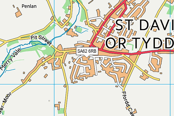 SA62 6RB map - OS VectorMap District (Ordnance Survey)