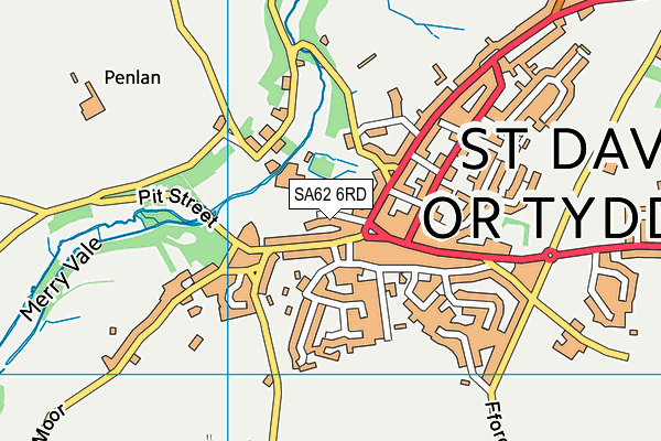 SA62 6RD map - OS VectorMap District (Ordnance Survey)