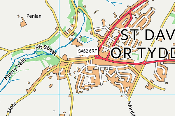 SA62 6RF map - OS VectorMap District (Ordnance Survey)