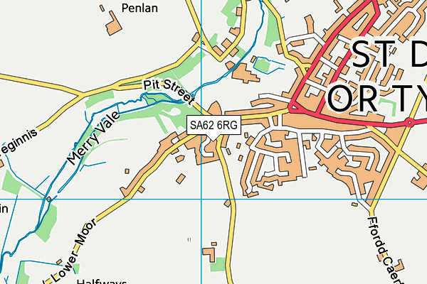 SA62 6RG map - OS VectorMap District (Ordnance Survey)