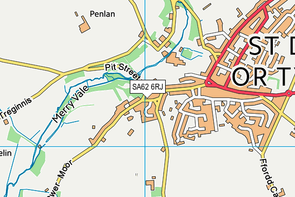 SA62 6RJ map - OS VectorMap District (Ordnance Survey)