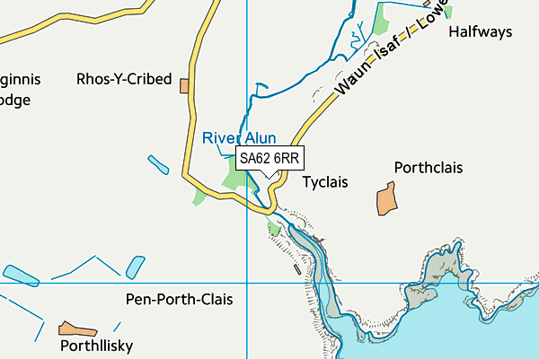 SA62 6RR map - OS VectorMap District (Ordnance Survey)