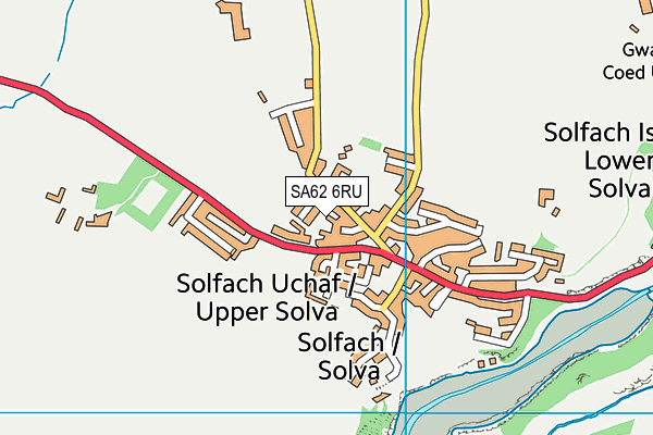 SA62 6RU map - OS VectorMap District (Ordnance Survey)