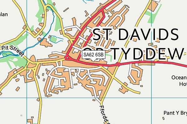 SA62 6SB map - OS VectorMap District (Ordnance Survey)