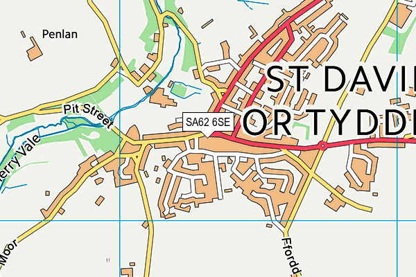 SA62 6SE map - OS VectorMap District (Ordnance Survey)