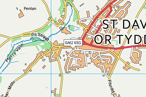 SA62 6SG map - OS VectorMap District (Ordnance Survey)