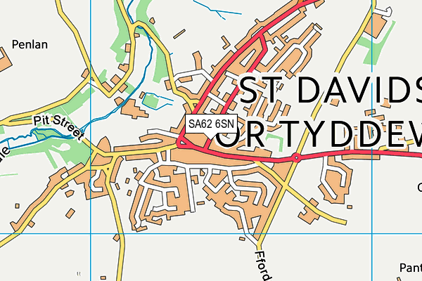 SA62 6SN map - OS VectorMap District (Ordnance Survey)