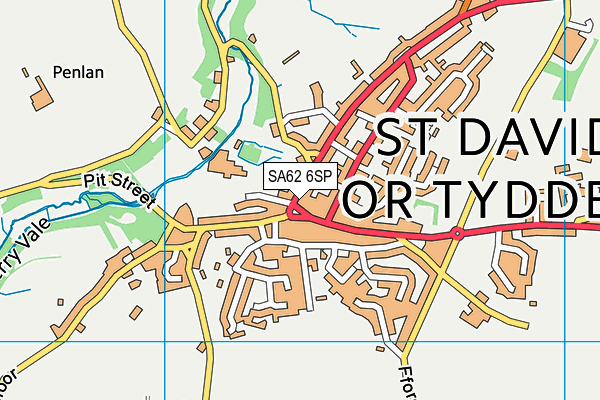 SA62 6SP map - OS VectorMap District (Ordnance Survey)