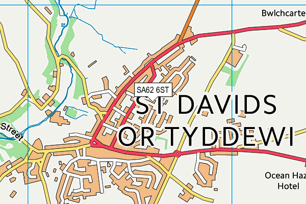 SA62 6ST map - OS VectorMap District (Ordnance Survey)