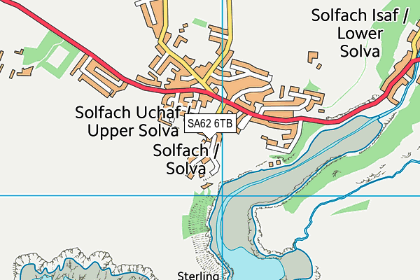 SA62 6TB map - OS VectorMap District (Ordnance Survey)
