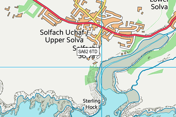 SA62 6TD map - OS VectorMap District (Ordnance Survey)