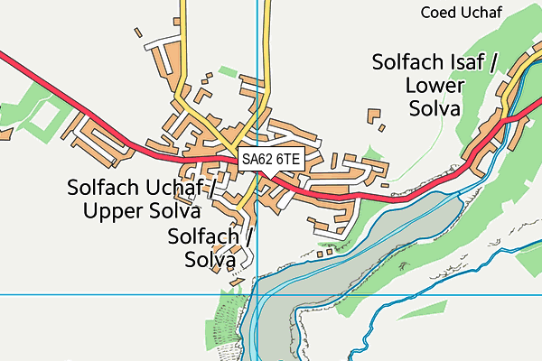 SA62 6TE map - OS VectorMap District (Ordnance Survey)