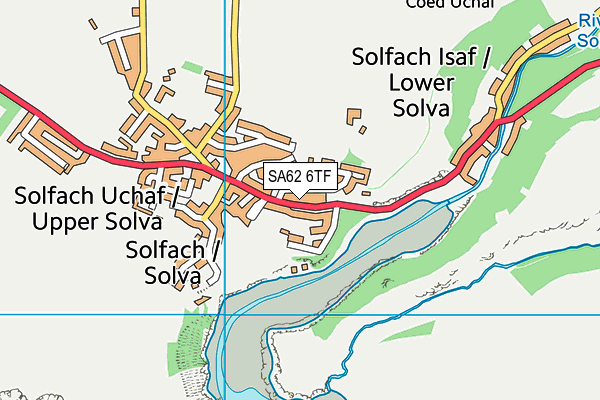 SA62 6TF map - OS VectorMap District (Ordnance Survey)