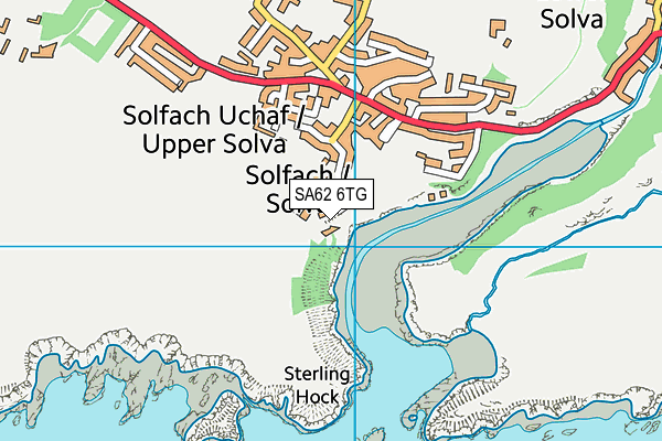 SA62 6TG map - OS VectorMap District (Ordnance Survey)