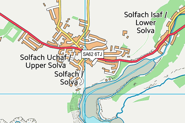 SA62 6TJ map - OS VectorMap District (Ordnance Survey)