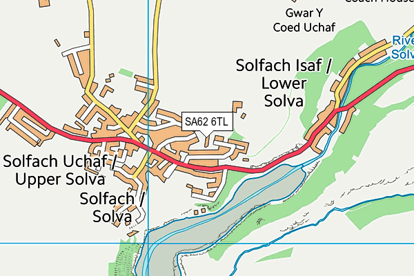 SA62 6TL map - OS VectorMap District (Ordnance Survey)