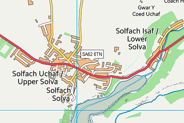 SA62 6TN map - OS VectorMap District (Ordnance Survey)