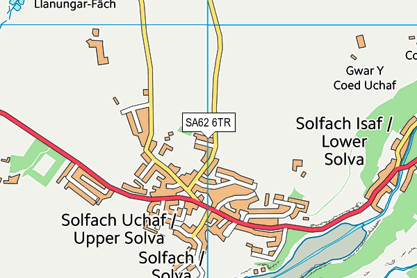 SA62 6TR map - OS VectorMap District (Ordnance Survey)