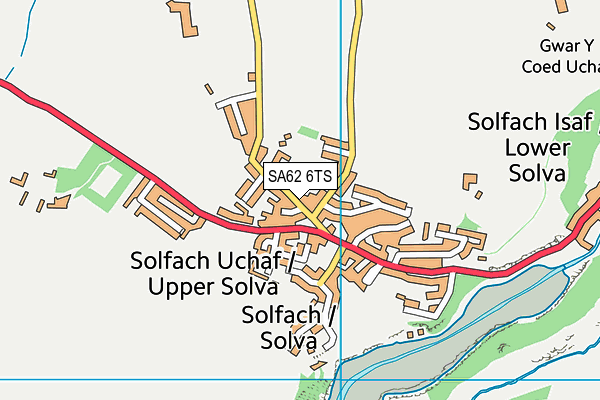 SA62 6TS map - OS VectorMap District (Ordnance Survey)