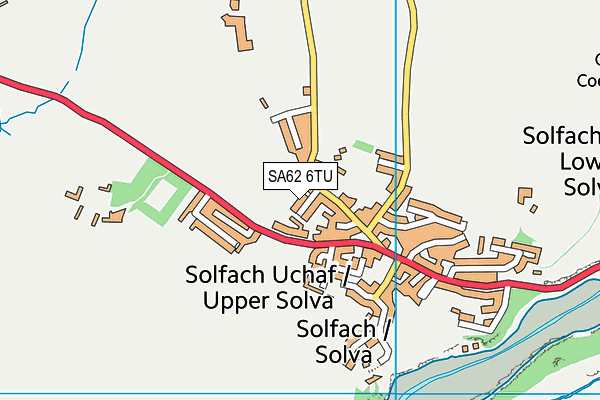 SA62 6TU map - OS VectorMap District (Ordnance Survey)