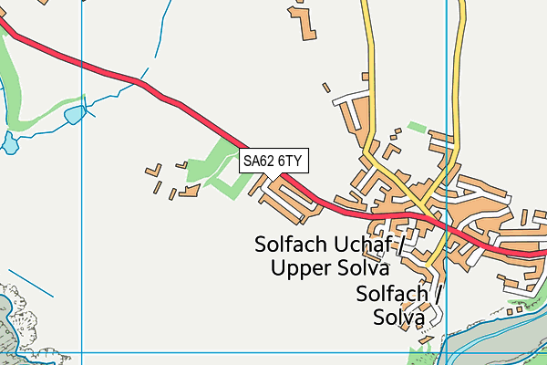 SA62 6TY map - OS VectorMap District (Ordnance Survey)