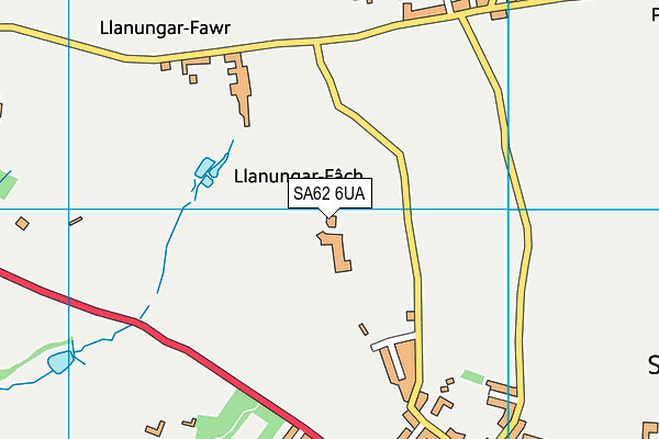 SA62 6UA map - OS VectorMap District (Ordnance Survey)