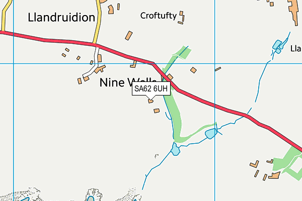 SA62 6UH map - OS VectorMap District (Ordnance Survey)