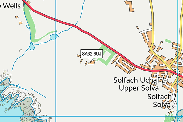 SA62 6UJ map - OS VectorMap District (Ordnance Survey)