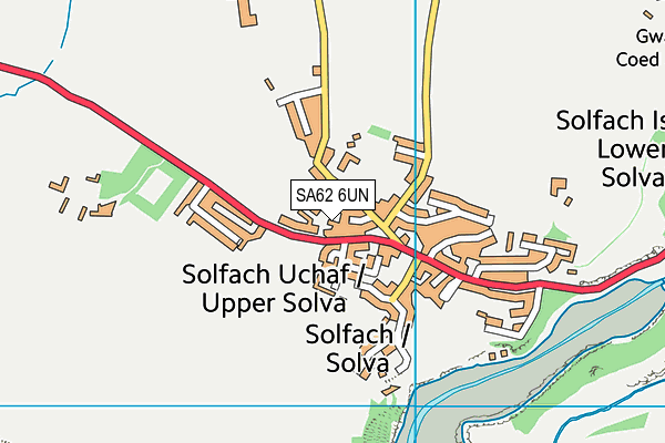 SA62 6UN map - OS VectorMap District (Ordnance Survey)