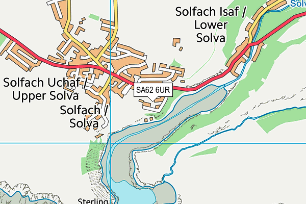 SA62 6UR map - OS VectorMap District (Ordnance Survey)