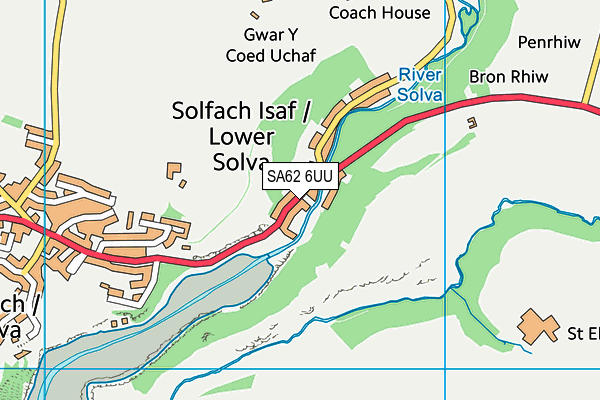 SA62 6UU map - OS VectorMap District (Ordnance Survey)