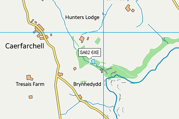 SA62 6XE map - OS VectorMap District (Ordnance Survey)