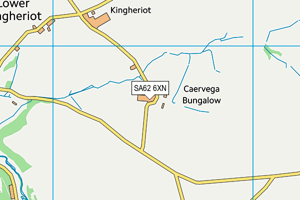 SA62 6XN map - OS VectorMap District (Ordnance Survey)
