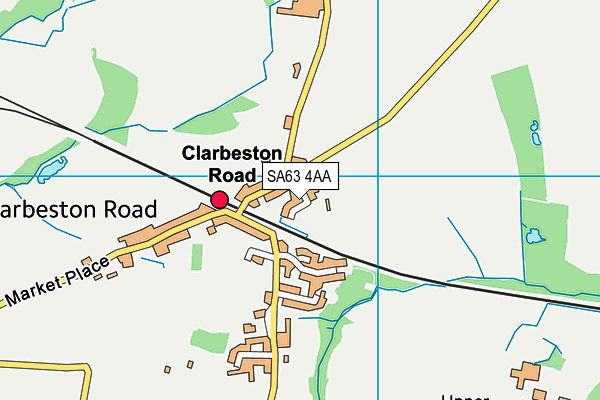 SA63 4AA map - OS VectorMap District (Ordnance Survey)