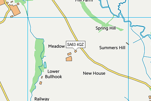 SA63 4QZ map - OS VectorMap District (Ordnance Survey)