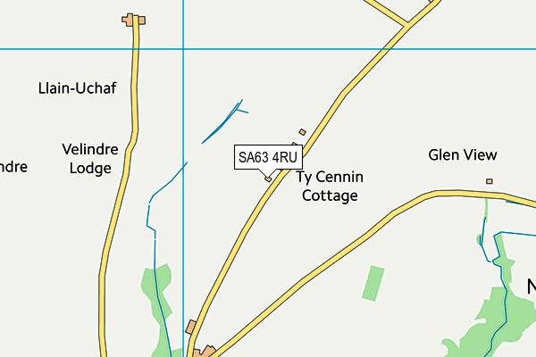 SA63 4RU map - OS VectorMap District (Ordnance Survey)