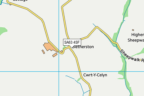 SA63 4SF map - OS VectorMap District (Ordnance Survey)