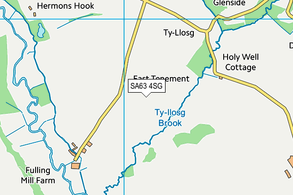 SA63 4SG map - OS VectorMap District (Ordnance Survey)