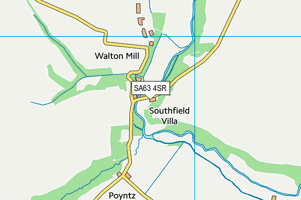 SA63 4SR map - OS VectorMap District (Ordnance Survey)