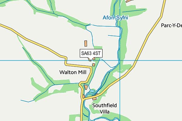 SA63 4ST map - OS VectorMap District (Ordnance Survey)